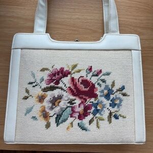 Vintage needlepoint purse